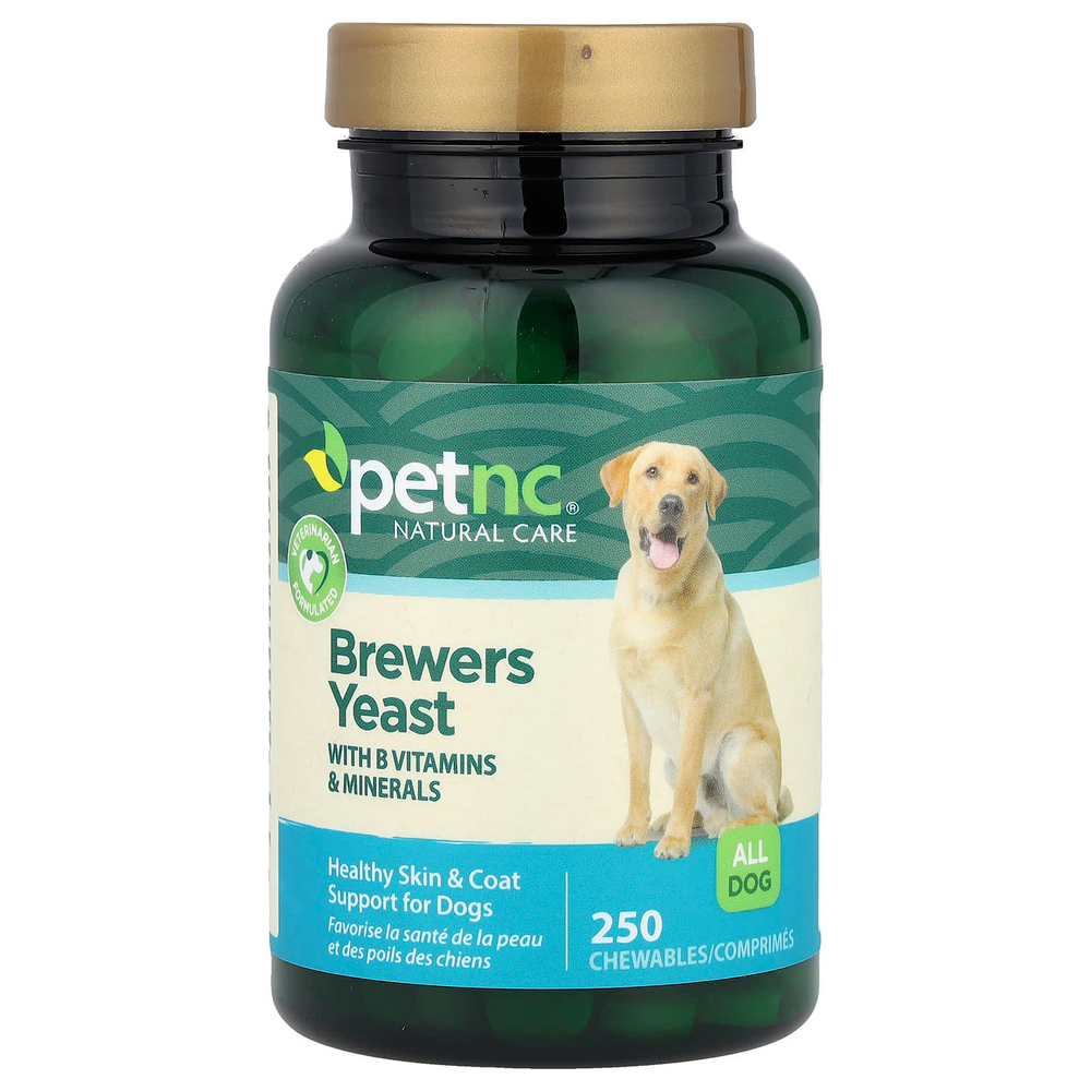 petnc NATURAL CARE, Пивные дрожжи, для собак, 250 жевательных таблеток