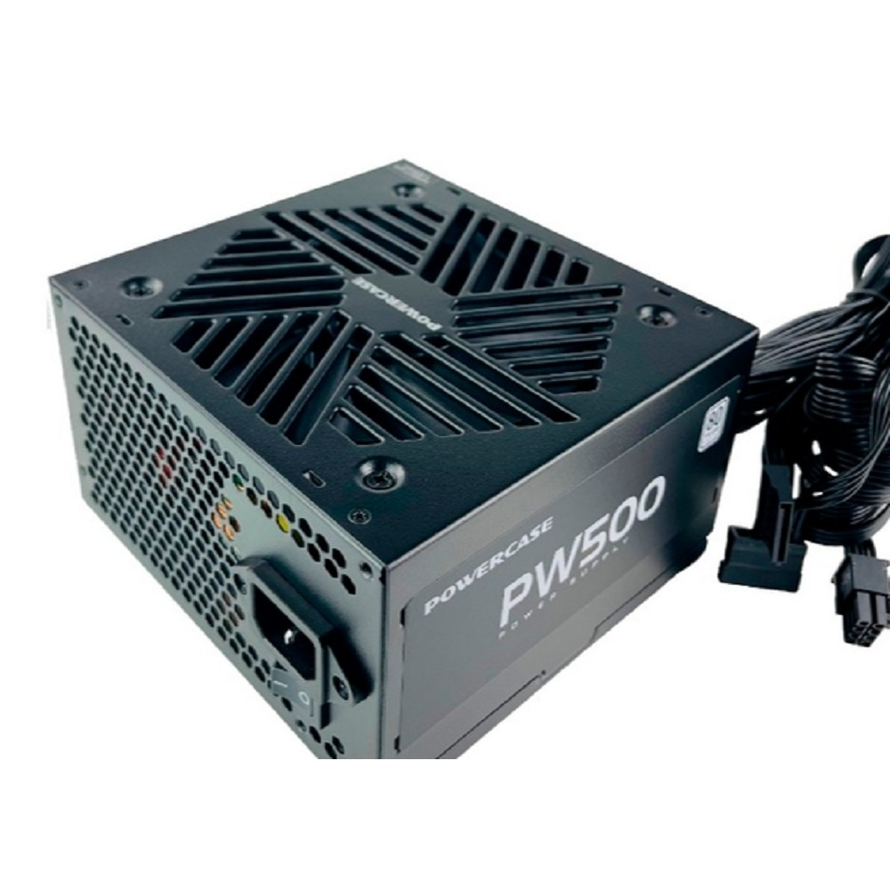 Powercase PW500 (80 Plus, ATX 2.31, 500W, APFC, DC-DC, 120mm Fan) / PS-500W-DC
