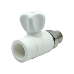 Кран шаровой прямой радиаторный полипропиленовый TEBO 25x3/4"