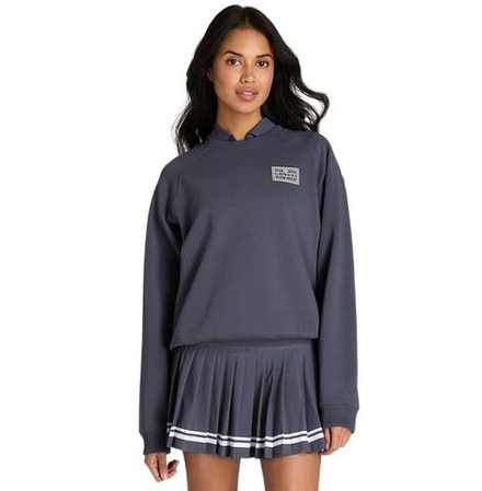Женская теннисная куртка Wilson Classic Crew - graystone