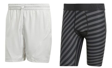 Мужские теннисные шорты Adidas 2n1 Short Pro - серый