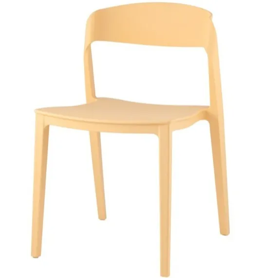 Стул Moris пластик бледно-желтый