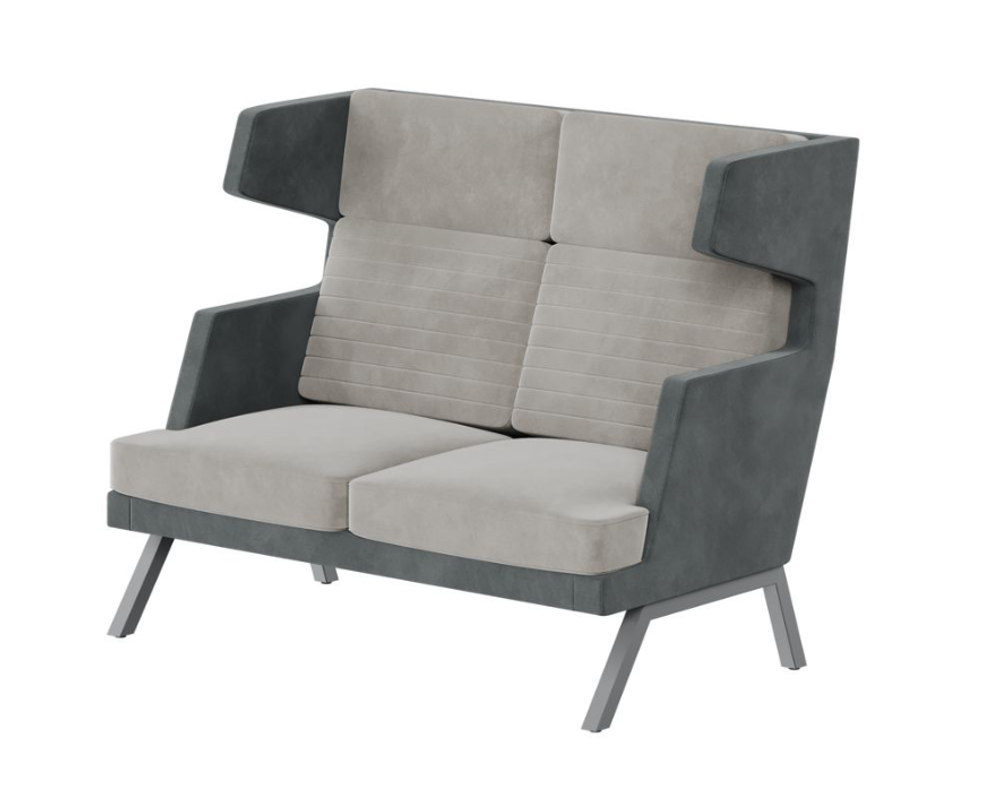 Диван двухместный с высокой спинкой ALD-02 АЛДО