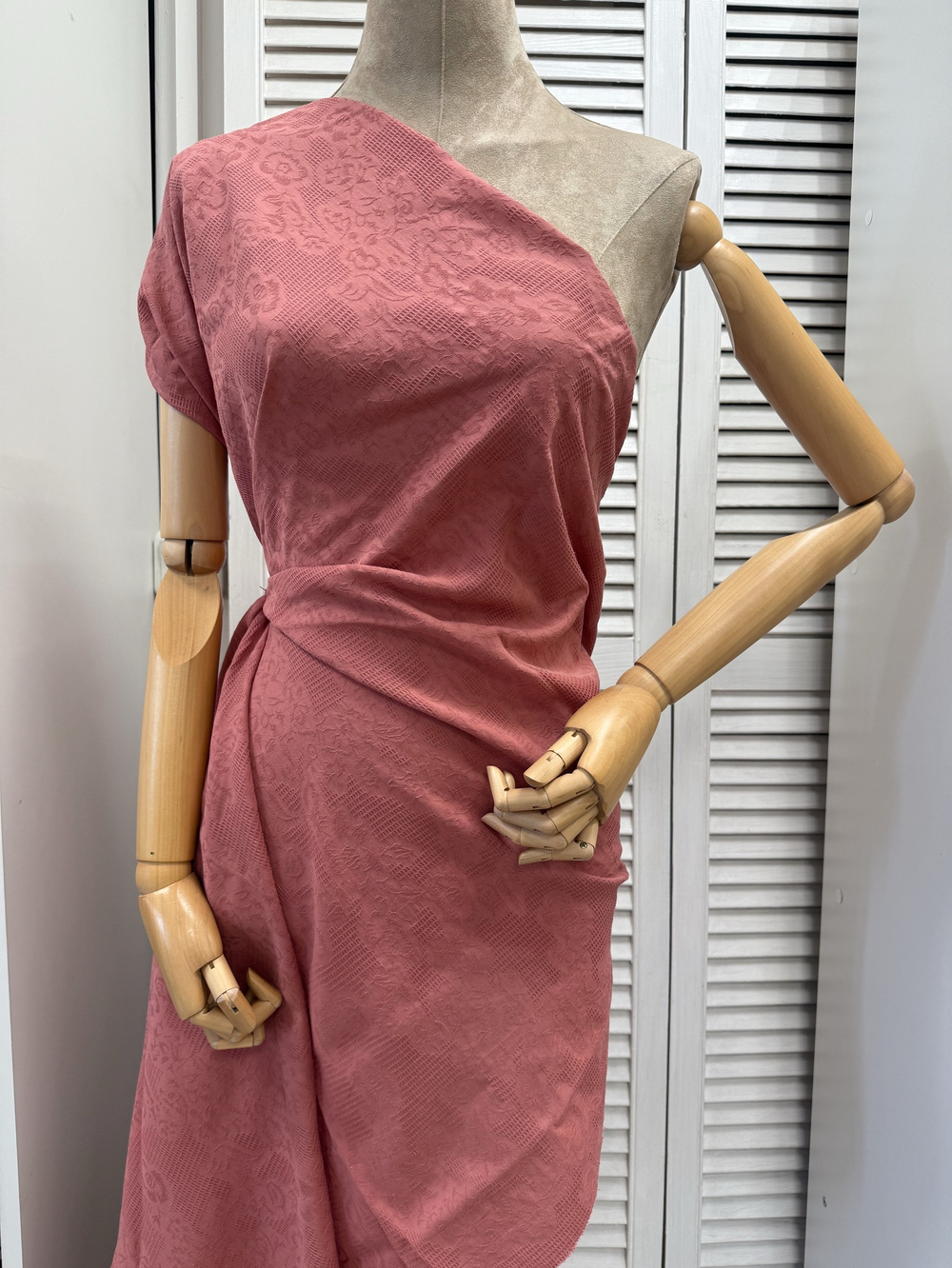 Хлопковый жаккард Аннатто