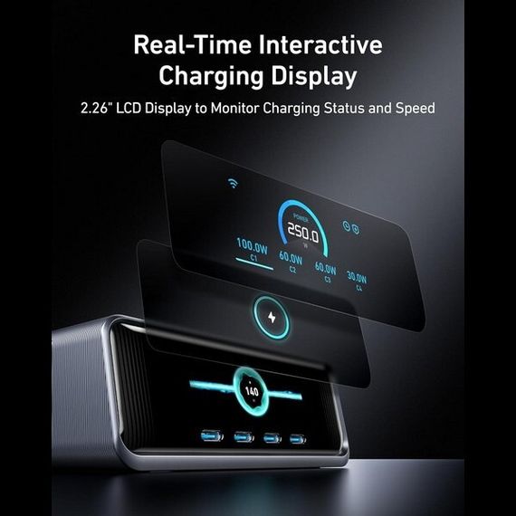 Сетевое зарядное устройство Anker Prime Charger 250W 6 Port GaN (A2345341)