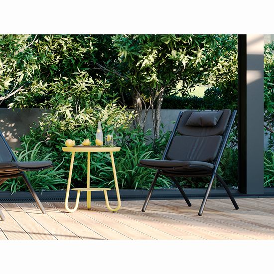 Столик stian, D50 см, желтый