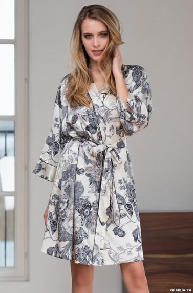 Халат женский шелковый Mia-Amore LETUAL 3433