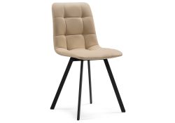 Стул на металлокаркасе Чилли черный / бежевый