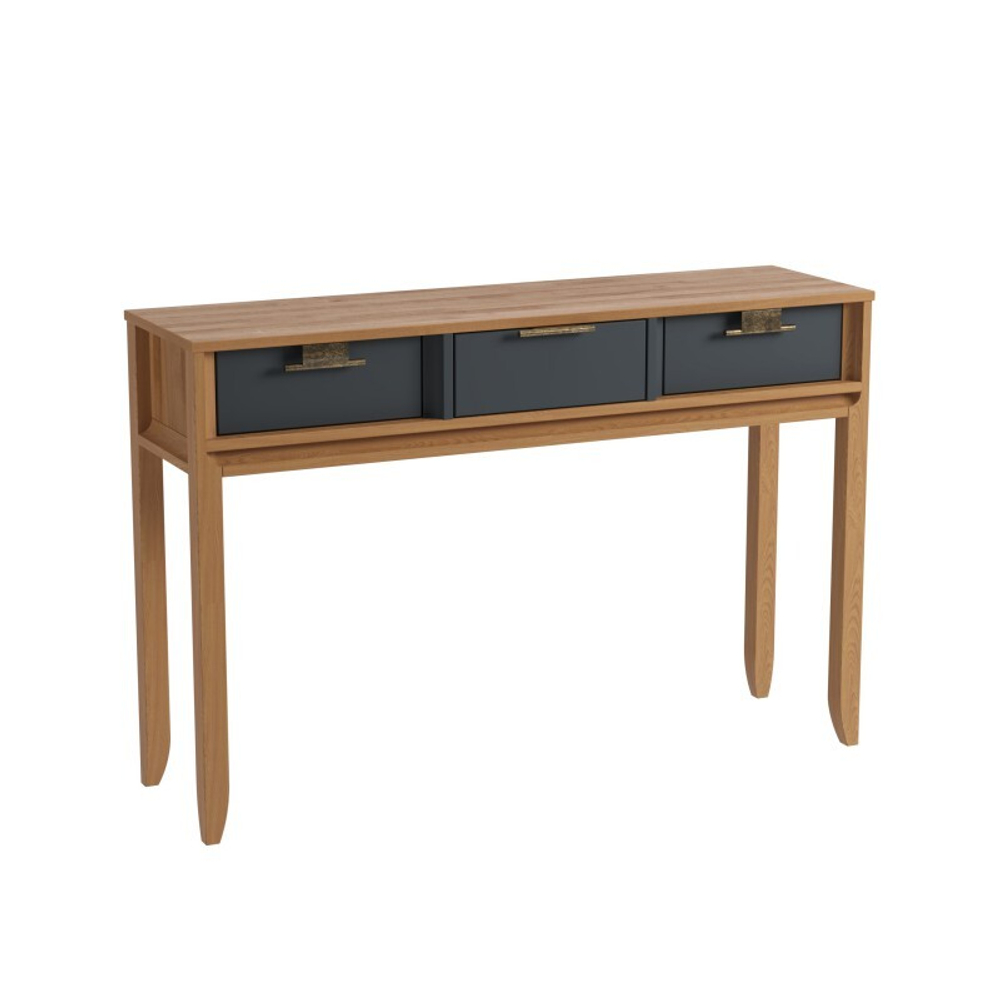 Консоль «Бридж» 3 ящика браун/серый 7012