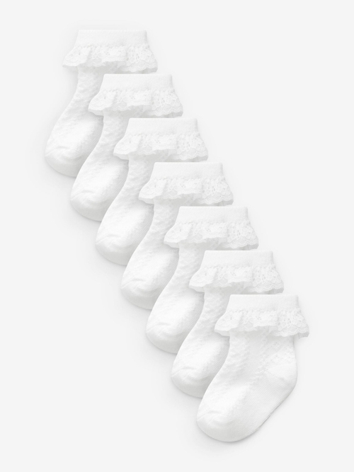 Носки для малышей Next 426-887, 7 шт., Белый