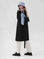 Плащ FOS Средней длины Женский Черный