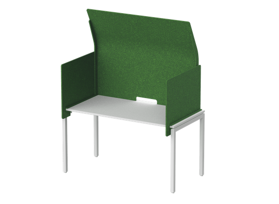 Кабина с высоким экраном-парусом 135х86х113