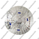 Гидро/аква зорб "Кристалл", ТПУ, диаметр 2,5 м, два входа
