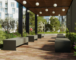 Скамейка Square 1 с подсветкой