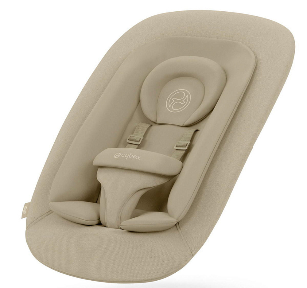 Стульчик для кормления Cybex Lemo 4 в 1 с мягкими чехлами Comfort Inlay Sand White/Pearl Pink