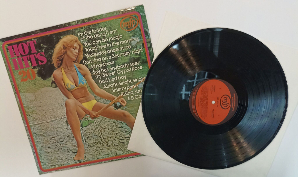 Винтажная виниловая пластинка LP Сборник Hot Hits 20 (UK 1973)