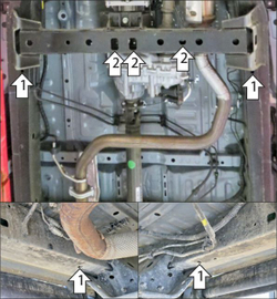 Защита раздаточной коробки. 2 мм, Сталь. для Jac T9 2024-н.в., Motodor.78318