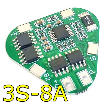 Защита BMS модуль 3S-8А/18650