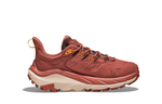 HOKA ONE ONE Kaha 2 Low GTX lace-up shock absorption, non-slip, wear-resistant, waterproof, low-cut outdoor functional shoes, women's hot sauce red