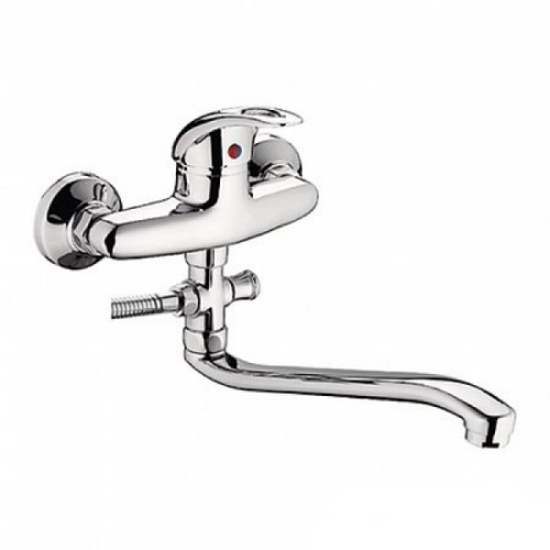 Смеситель для ванны и раковины 40к L2102-В Ledeme б/отв L-нос, силумин