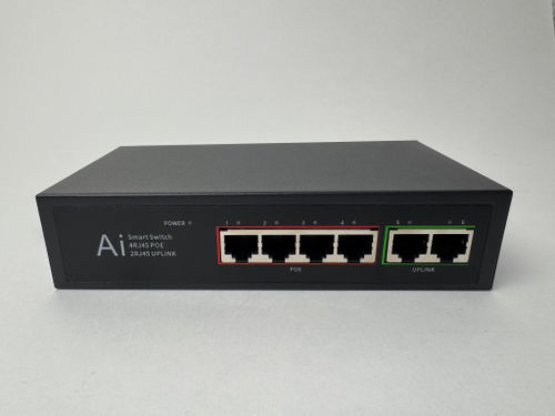 Мини-коммутатор POE 1006B-J на 4 порта (4+2) - Порт POE RJ45: 100 Мбит/с