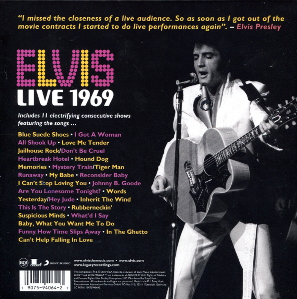 Elvis Presley / Live At The International Hotel - Las Vegas, Nevada, August 23, 1969 (11CD)