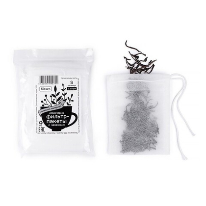 Фильтры с завязками, размер S (7*9 см) Эконорм 100 шт/уп