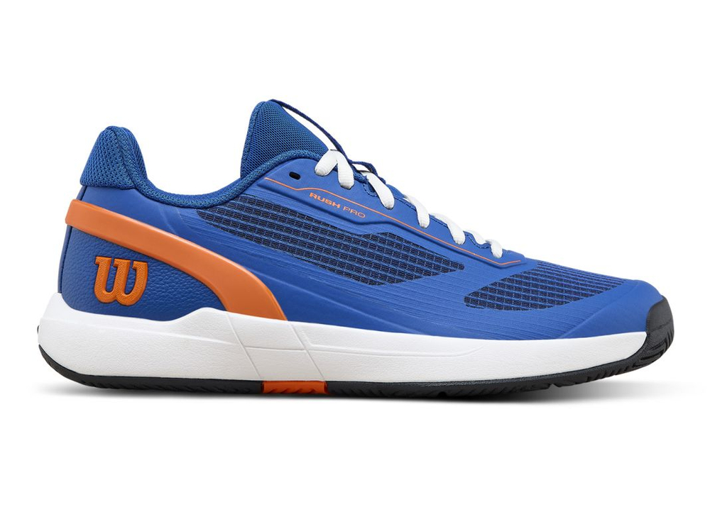 Детские Кроссовки теннисные  Wilson Rush Pro 5 JR - blue/white/original