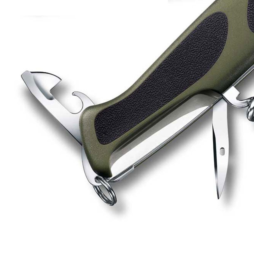 Нож перочинный Victorinox RangerGrip 179 (0.9563.MWC4) 130мм зеленый/черный