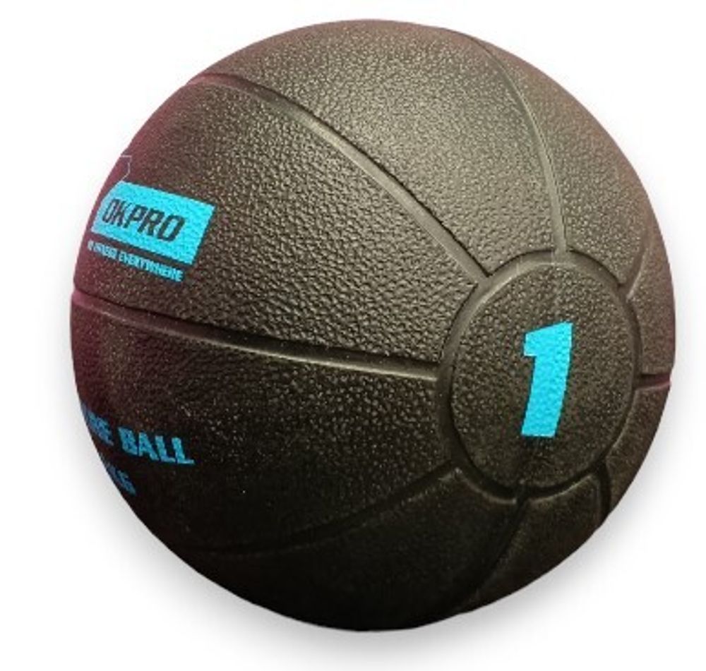Мяч медицинский 1 кг обрезиненный OKPRO