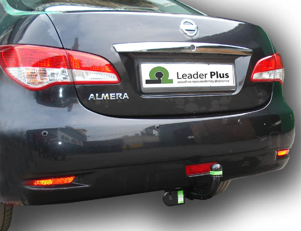 Фаркоп(прицепное) Лидер-Плюс для NISSAN ALMERA (RU) G11 Россия (седан) 2012-...(паспорт и сертификат в комплекте)(без электрики)N120-A