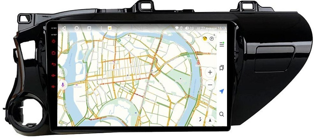 Магнитола для Toyota Hilux 2015+ - Vaycar VA77-1077 на Android 13, 8-ядер, 2Гб-32Гб, 4G SIM-слот