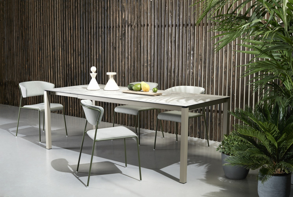 Стол ламинированный раздвижной Scab Design Pranzo Extendable, тортора, каменный