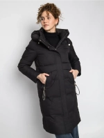 Куртка зимняя удлиненная с капюшоном