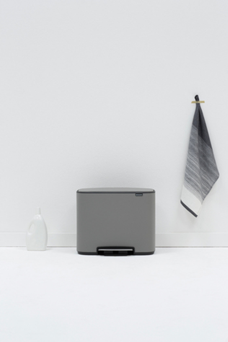 Мусорный бак Bo Pedal Bin 3x11л Brabantia Минерально-серый