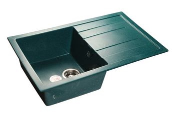 GRANFEST Мойка мрамор QUADRO GF-Q--780L  чаша с крылом 780*500 мм  зеленый арт.GF-