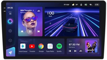 Магнитола для Chevrolet Niva, Lada Niva Travel (комплектации без экрана) - Teyes CC3-2K QLed Android 10, ТОП процессор, 4G SIM-слот, CarPlay