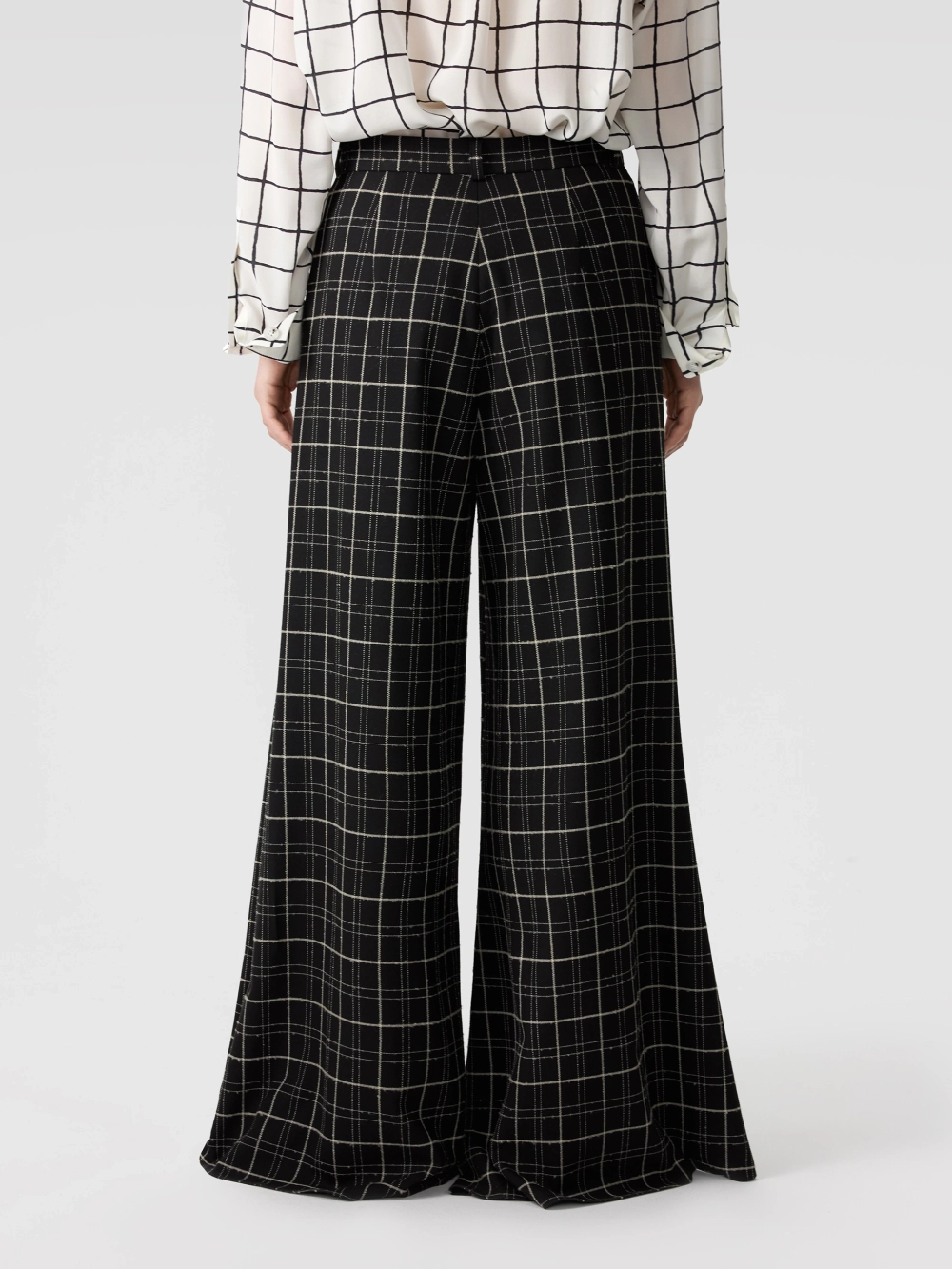 Брюки-клеш с запахом на талии OLA OLA