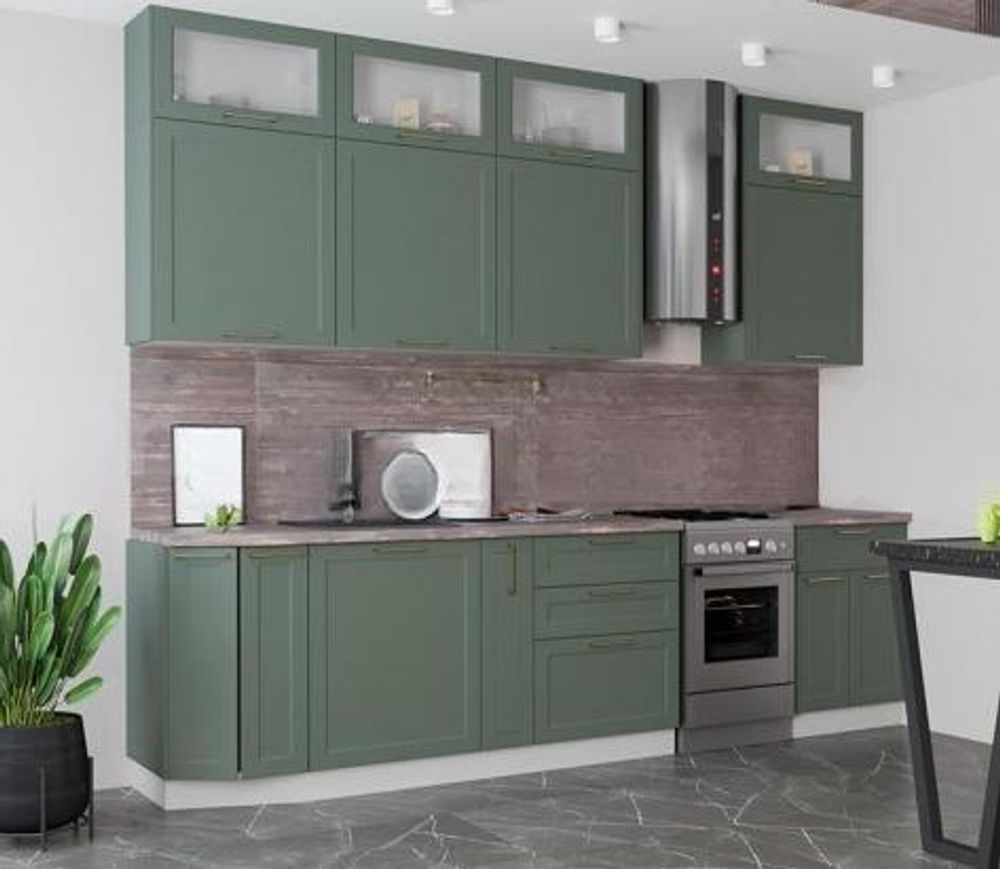 Квадро Оливково-зеленый ПУ 650