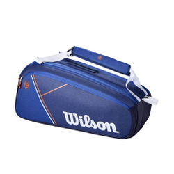 Сумка теннисная Wilson Super Tour 9 PK RG 2022 - blue/white clay red