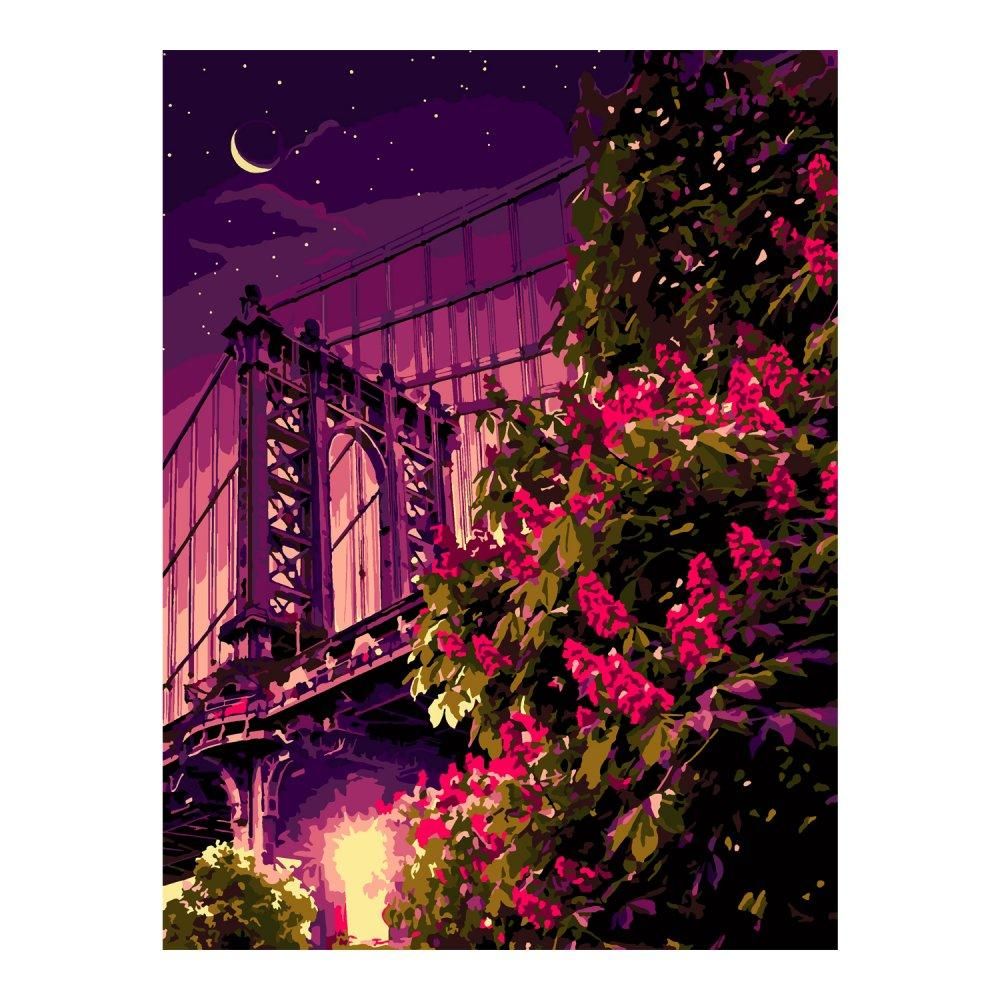 Картина по номерам 40*50см "Манхеттенский мост" (на подрам.) (Lori)