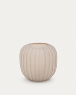 Ваза Lumia из стекла бежевого цвета  27см