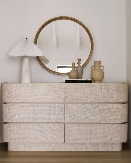 Зеркало в раме из ротанга “Леола”