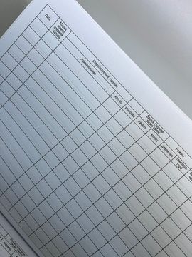 Журнал для контроля работы стерилизатора Тоталдез