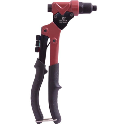 Заклепочник рычажный THORVIK универсальный с поворотной головой для вытяжных и резьбовых заклепок