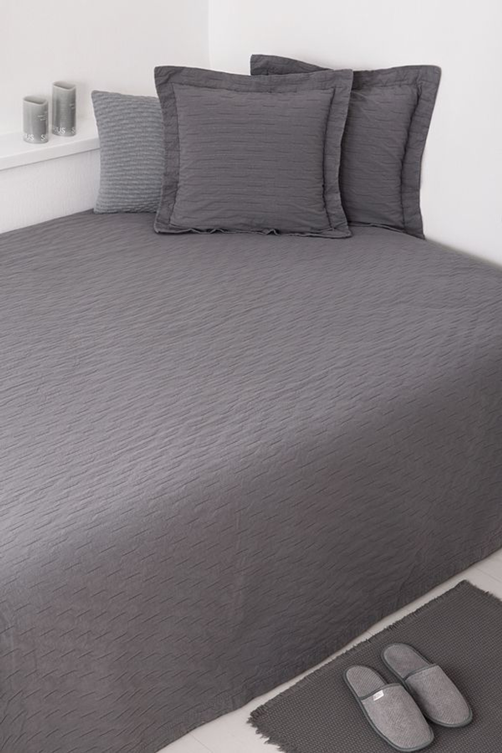 Покрывало 220x240 Luxberry Silver Rain серый Португалия