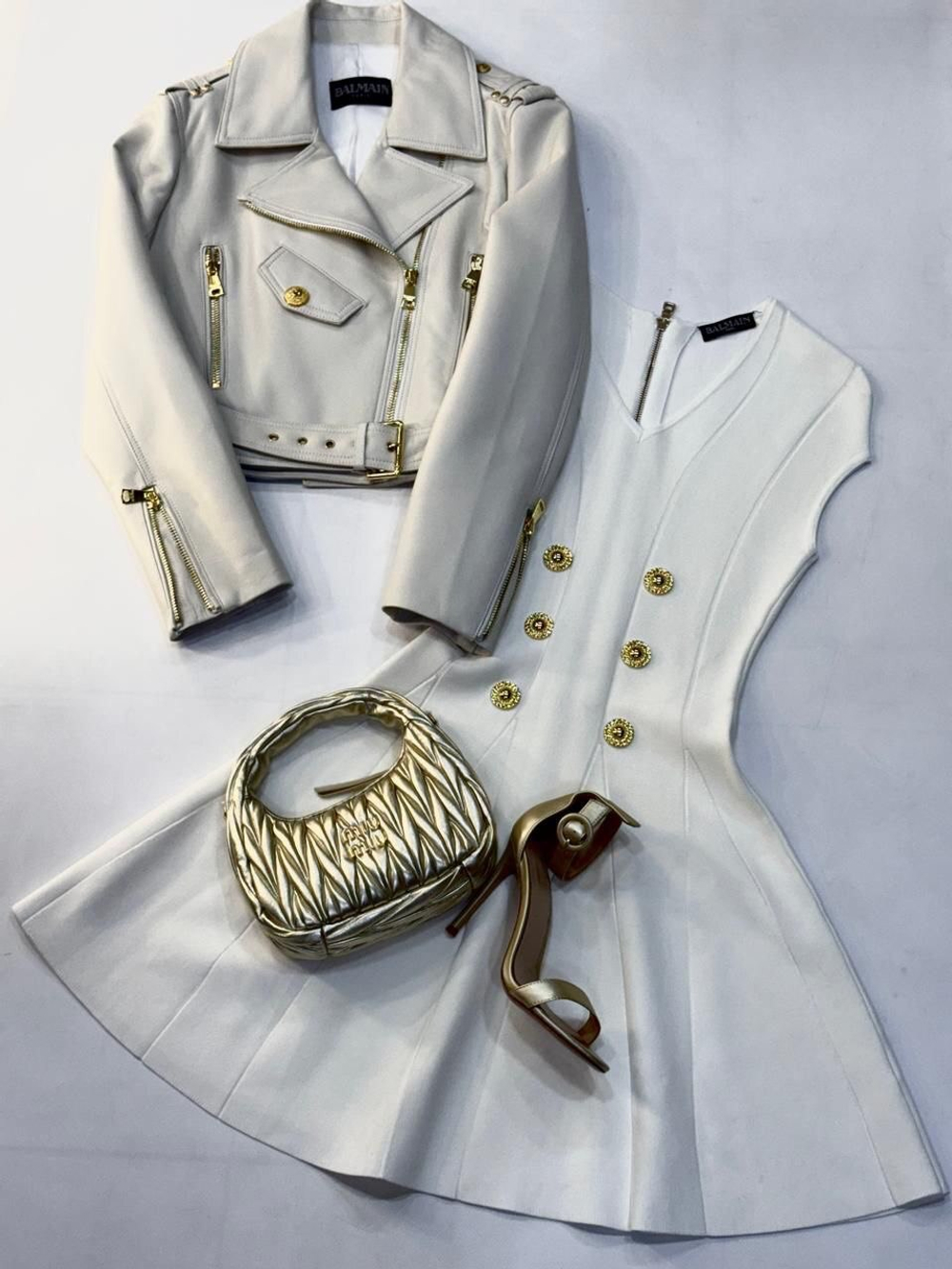 Кожаная куртка Balmain, арт. 482067668