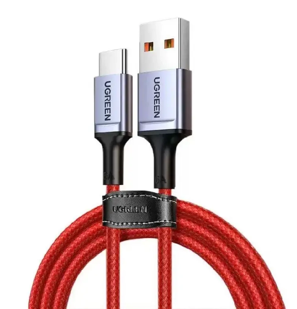 Кабель USB 2.0 - USB C, 480Mbps, 6A, Huawei SuperCharge, 1m, UGREEN 20527