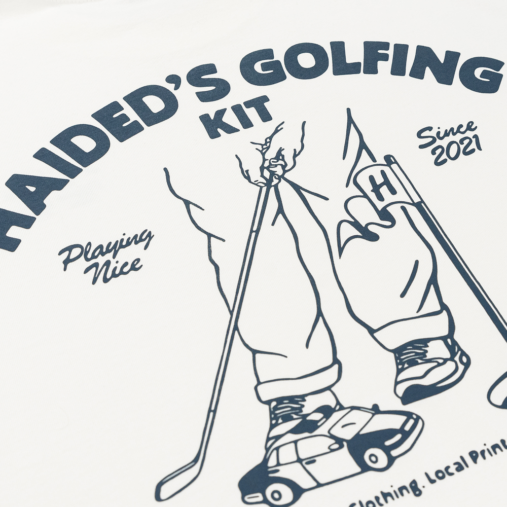 Футболка HAIDED GOLFING KIT Ecru