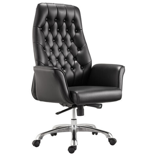 Кресло офисное BRABIX PREMIUM "Legacy EX-750", синхромеханизм, алюминий, экокожа, черное, 532492
